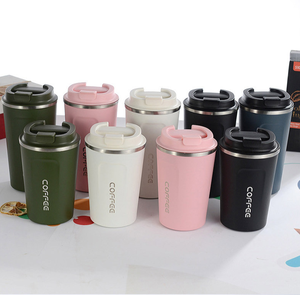 Gobelet isotherme en acier inoxydable à double paroi, 350 ml, tasse à café de voyage portable avec couvercle pour les fêtes - Product Image 1