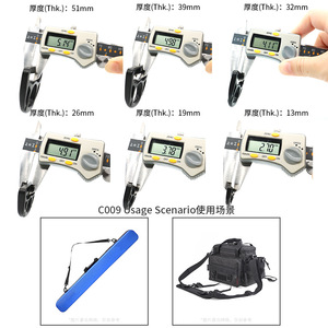 Fishing <b>Rod</b> Bag D-Ring Buckle <b>Plastic</b> Multi-Size Shoulder Strap Outdoor Tackle Accessory - Product Image 4