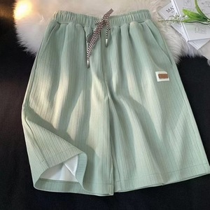 Shorts pour hommes <span class=keywords><strong>Été</strong></span> 2025 en soie glacée fine, <span class=keywords><strong>d</strong></span>écontractés, style basketball, coupe ample hipster - Product Image 5