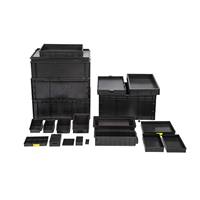 Plateau antistatique en plastique KEXING ESD pour composants électroniques de précision, conducteur en PP, 10^4-10^6Ω