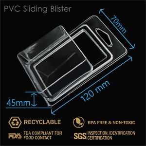 Hochwertige Einweg-Blister karten verpackung aus klarem PVC und PET nach Maß für die Produkt verpackung - Product Image 3