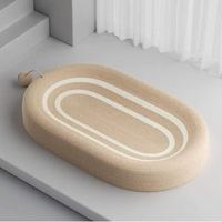 Grattoir pour chat de grande taille de qualité supérieure, combo durable avec lit en sisal et surface anti-déchirures sans peluches, style moderne, fournitures pour animaux de compagnie