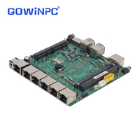 Carte mère industrielle 6 ports LAN 7200u 8550u 8250u Intel i225 2.5G NIC Wake on LAN VESA Mount DC 12V Mini PC Firewall PCBA