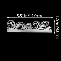 Matrices de découpe en acier au carbone Seawave Foam Metal, pochoirs de découpe DIY, matériel pour loisirs créatifs parent-enfant, artisanat transfrontalier gravé, nouveauté