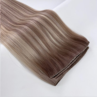 Extensions de cheveux vierges bruts en trame papillon 100% cheveux humains, doux et fins, trame papillon Genius, vente en gros d'usine, couleur personnalisée