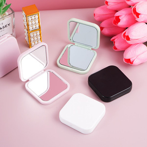 Xách tay mini Magnifying Pocket Gương trang điểm hai mặt mỹ phẩm hai cách gấp gương mini Túi du lịch gương - Product Image 2