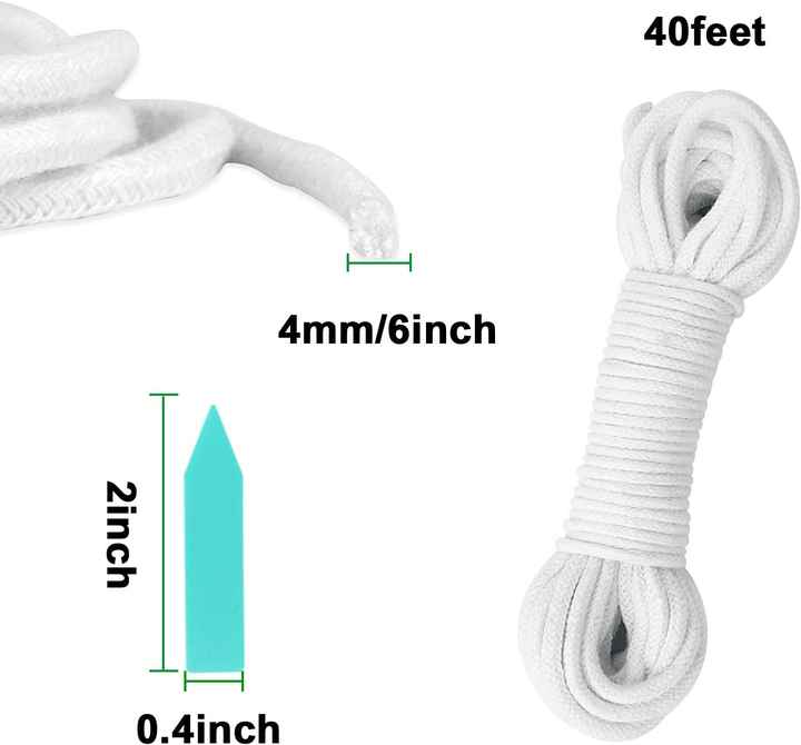 40 Feet 1/6 Inches Wholesale Self Water Wick Polyester Rope for 