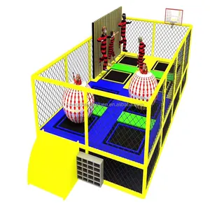 Grand lit de Trampoline de camping, pour enfants et adultes, parc d'intérieur professionnel, Commercial, bon marché, vente en gros