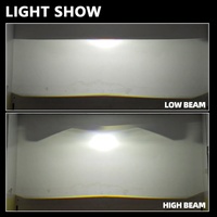 SANVI Nouveau projecteur de phare antibrouillard AI F09 à lentille de 3 pouces, application 3 couleurs, LED H11 12V 9500 Lumens Super Lumineux pour voiture