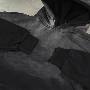 เสื้อฮู้ดดี้โอเวอร์ไซส์เนื้อหนา สไตล์สตรีทแฟชั่น สำหรับผู้ชาย พิมพ์ลายสกรีน คุณภาพสูง รับสกรีนโลโก้เอง ขายดี - Product Image 2