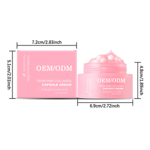 Crème en capsules de collagène rose PDRN <span class=keywords><strong>ADN</strong></span> de saumon coréen, OEM, marque privée, soin du visage anti-âge, traitement raffermissant - Product Image 5