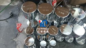 Ensemble d'haltères en acier de galvanoplastie d'alliage de gymnase de matériel YG-GA015 durable - Product Image 3