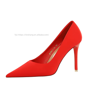 Zapatos de Tacón Alto Rojos con Punta en Pico para Mujer, Stilettos Sexys, Zapatos de Vestir Elegantes para Dama, Ideales para Bodas y Fiestas, Nuevos - Product Image 5