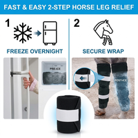 Bottes de compression isothermes pour chevaux – Grandes bandes de thérapie par le froid pour genoux, hanches et chevilles – Compresses de gel glacées pour la récupération et les blessures