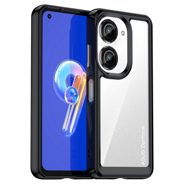 Low Price for Asus Zenfone 10 Phone Colorful Series Acrylic Hybrid TPU Phone Protective Case 360 Degrees Full Protection Cover