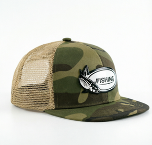 Casquette de camionneur camouflage à 6 panneaux, casquette en maille personnalisée pour la pêche, casquette de sport d'extérieur, casquette de baseball, couvre-chef d'extérieur, chapeau de soleil - Product Image 2