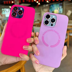 Coque de protection magnétique en silicone liquide pur Skin Sense avec film protecteur d'objectif pour iPhone 15 <span class=keywords><strong>Plus</strong></span> – Approvisionnement immédiat - Product Image 3