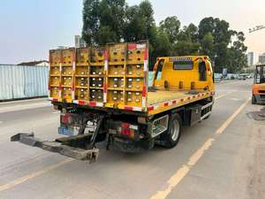 Used ISUZU 4T Diesel Manual <b>Flatbed</b> Towing Wrecker <b>Truck</b> for Vehicle Rescue - Product Image 6