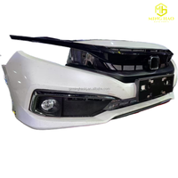 Para Honda Civic modelo 16-19, sedán de tres puertas, parachoques delantero (conjunto de capó, parrilla y componente de la carrocería de la parrilla del radiador delantero)
