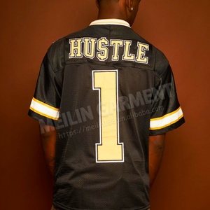 Clothing Manufacturer for Custom Man High Quality Luxury Mesh Jersey Football <b>t</b> <b>Shirt</b> for Men - Product Image 4