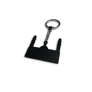 定制沙特麦地那哈拉姆广场伞清真寺木制钥匙扣吊坠，带金属钥匙圈 - Product Image 5