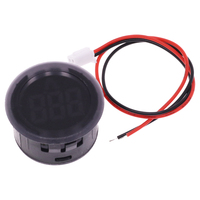 Voltmètre numérique DC5-100V, affichage numérique LED, voltmètre circulaire, voltmètre de voiture, détecteur de tension, testeur, moniteur, panneau