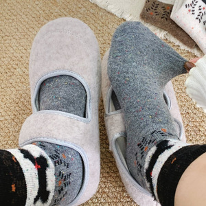 Women Crew <b>Socks</b> Dark Gray <b>Black</b> Brown Oatmeal Light Gray Anime Cartoon Pattern Thermo Warm Mid Calf <b>Socks</b> - Product Image 2