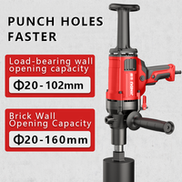 Perforadora de núcleo de diamante de alta potencia Jindu ZIZ-CF-9135 para hormigón armado, para fuentes de agua