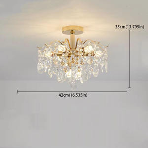 北欧风格水晶吊灯酒店卧室房间装饰吊灯 - Product Image 2