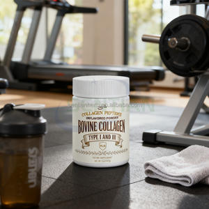 Complément alimentaire de qualité alimentaire : Poudre de collagène marin et bovin hydrolysé (peptides) pour la santé des cheveux, des ongles, de la peau et des articulations chez l'adulte – Vrac - Product Image 2