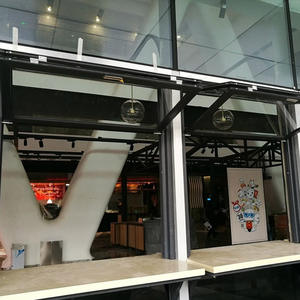 Ventana Corredera Plegable de Aluminio, Suministro Directo, Ventana Panorámica, Ventana Corredera para Cafetería, Ventana para Tienda de Té con Leche - Product Image 2