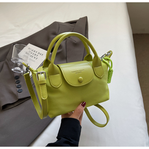 Borsa a Tracolla <span class=keywords><strong>Vintage</strong></span> in Pelle Scamosciata PU per Donna, Design Personalizzato a Forma di Raviolo con Catena e Fodera in Poliestere - Product Image 5