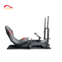 Simulador de Carreras 3D con Asiento de Conducción, Tipo de Marco Personalizado, Plegable, con Asiento para PC, Playstation, Logitech, Wii, XBox