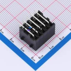 DB2ERHBG-3.5-2*5P-BK Plug-in Terminal Block Bent Lead Through Hole,P=3.5mm Board-to-Board / Socket Closed Snap Fixing 2x5P 3.5mm - Product Image 2