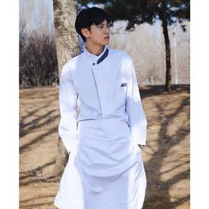 Uniforme de Chef para Trabajadores de Restaurantes de Hamburguesas, Uniforme de Servicio de Alimentos con Delantal a Juego - Product Image 3