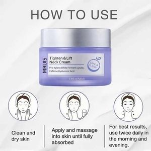 <span class=keywords><strong>Crema</strong></span> Rassodante con Acido Ialuronico Anti-Età, <span class=keywords><strong>Crema</strong></span> Idratante <span class=keywords><strong>per</strong></span> il Collo, Rassodante e Liftante, MRUIS - Product Image 5