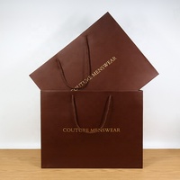 Sac en papier de luxe pour bijoux, parfums et petits cadeaux, avec poignées en ruban