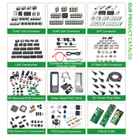 Connecteur Ethernet RJ45 Cat5e 8P8C blindé de haute qualité, en cuivre pur plaqué or, passage direct, meilleure marque Cat6, connecteur rapide