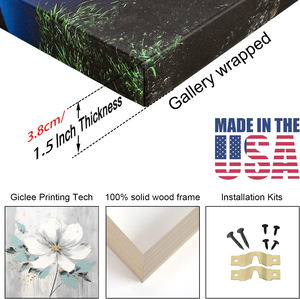 1 pieza de pintura de naturaleza muerta impresa barco enmarcado y gaviotas en <span class=keywords><strong>la</strong></span> playa para <span class=keywords><strong>la</strong></span> decoración del hogar o <span class=keywords><strong>la</strong></span> tienda - Product Image 6