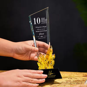 Placa de Cristal de Diseño Personalizado Colorida Honor of <span class=keywords><strong>Crystal</strong></span>, Trofeo de Cristal, Trofeos y Premios de Cristal con Diamantes de Arcoíris - Product Image 4