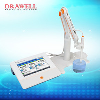 Analyseur d'eau Drawell M500T de table avec écran tactile LCD PH/EC/ISE/DO/Temp, appareil de mesure tout-en-un pour laboratoire