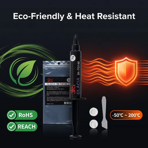 Pâte thermique en silicone gris à haute conductivité thermique, composé de dissipation de chaleur, refroidissement, <span class=keywords><strong>seringue</strong></span> de 1g, 5g, 10g, 30g avec LED - Product Image 3