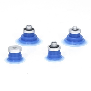 Vacuum Pad ZP3P Series Vertical Vacuum Inlet with Adapter <b>Silicone</b> <b>Rubber</b> Blue Sealing Skirt Design Better Sealing Performance - Product Image 2