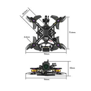 Flywoo <span class=keywords><strong>Flybee</strong></span> 16 HD O4 2S Drone de course FPV ultraléger RC BNF avec contrôleur de vol F405 et caméra 4K 60FPS - Product Image 5