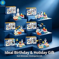 Ensemble de blocs de construction STEM 6 en 1, engrenages rotatifs, puzzle, jouet éducatif DIY à assembler en cube, pour enfants de 3 ans et plus