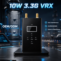 Module VRX 10W 3.3G pour drone FPV, transmission vidéo sans fil, émetteur et récepteur audio-vidéo, accessoires compatibles DIY FPV