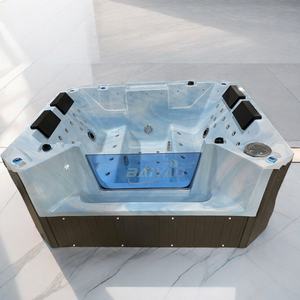 Bain à remous extérieur moderne Yacuzzi avec <span class=keywords><strong>coque</strong></span> en acrylique, bain à remous pour 4 personnes, baignoire de massage pour jardin, usage domestique - Product Image 3