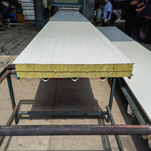 Paneles Sándwich de Lana para Casas Contenedor a <span class=keywords><strong>Precio</strong></span> Económico, 75 mm de Espesor, Aislamiento Acústico, Paneles de Pared Exteriores Impermeables para Construcción - Product Image 6