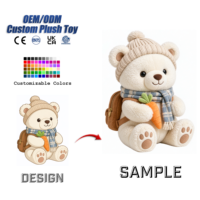 Boneka Plush Lucu Custom dengan Pakaian, Buat Karakter Plushie Sendiri, Produsen Boneka Pereda Stres, Boneka Buatan Khusus