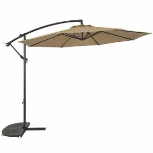 Распродажа зонтики для пляжа оптом Сад Открытый индивидуальный патио Ресторан летний Зонт с базой